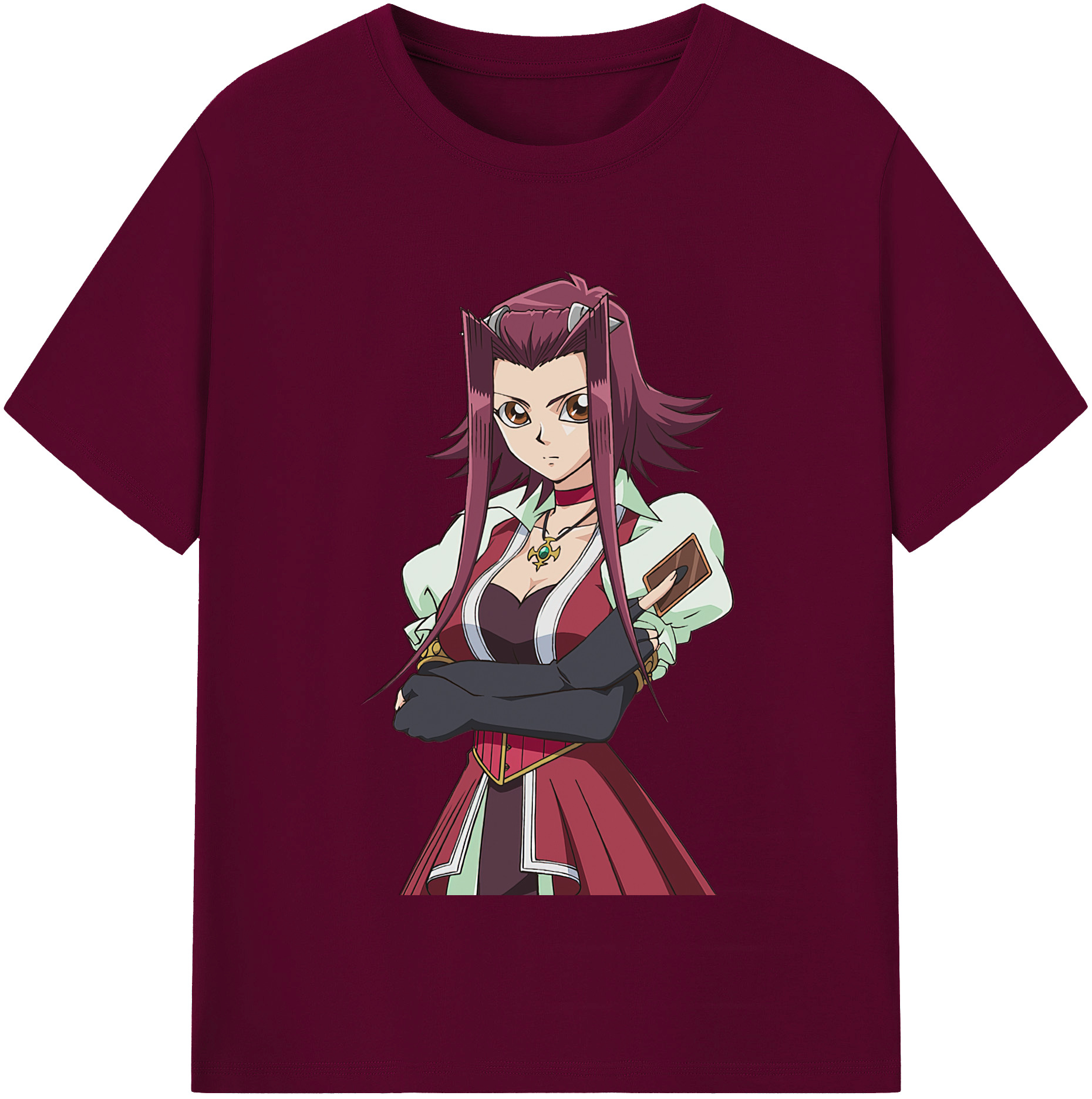 （画像用） 遊☆戯☆王 Yu-Gi-Oh! レディースカジュアルプリントTシャツ（綿100％）